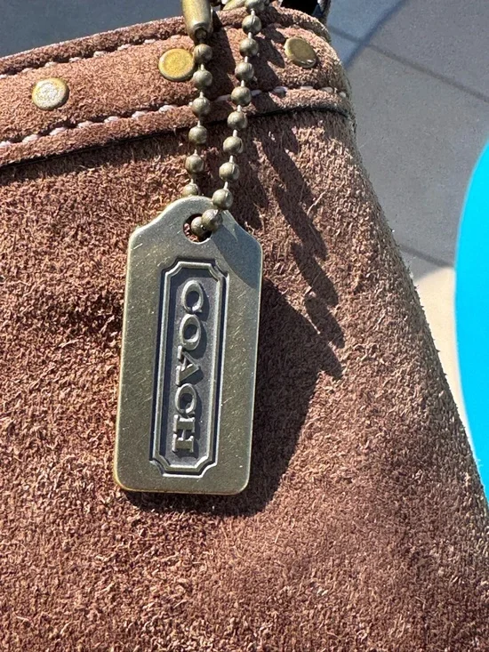 Coach SoHo studded suede signature clutch wallet vintage - Picture 6 of 17